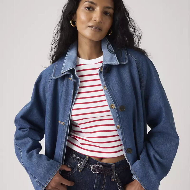 Levi's Frankie Mac Trench Denim Let's Get Lost Again image number 2